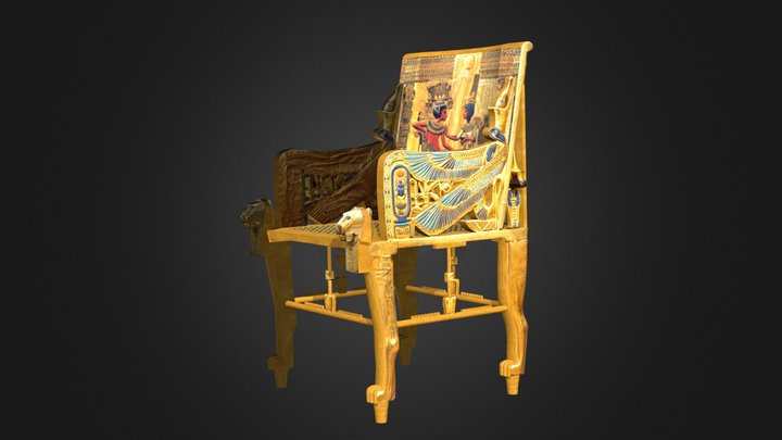 kingTut+chair 3D Model