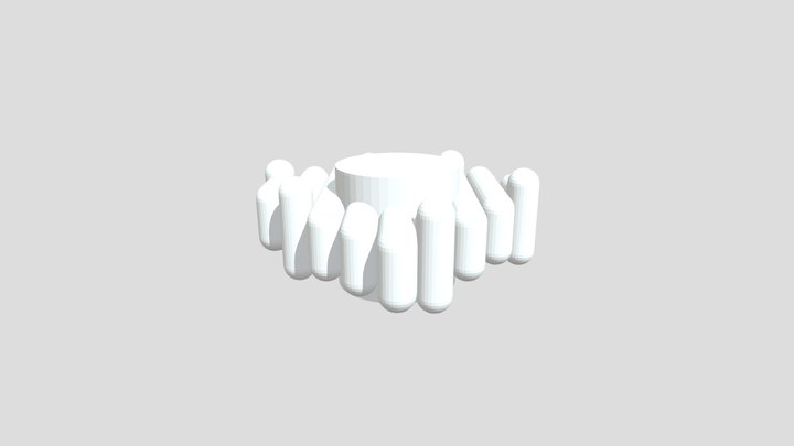 Pride Heart_ Flat 3D Model