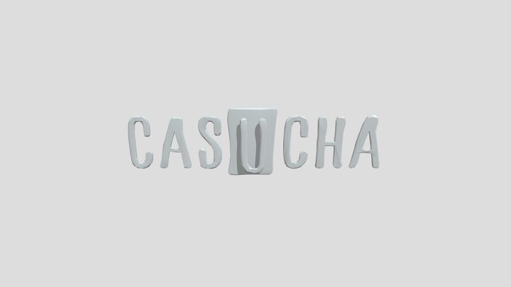 Wall mounted CASUCHA signage 3D Model