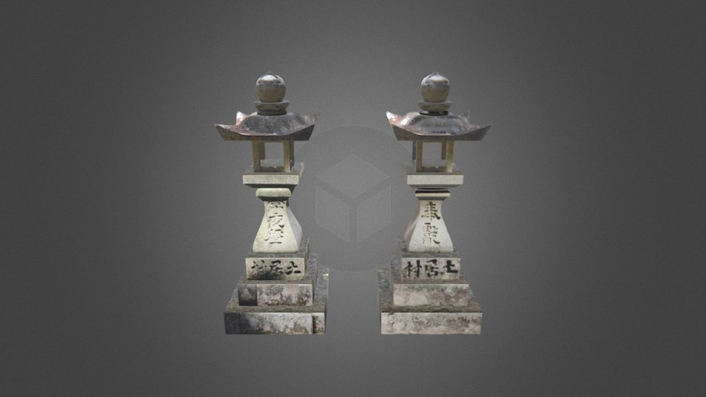 神峰神社 灯篭 - 3D model by yasudacho (@yasudacho) [21d0136]