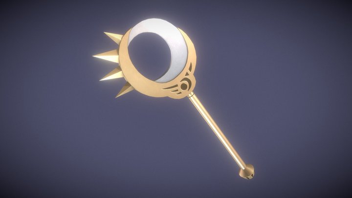 Disgaea Staff - Eclipse Wand 3D Model