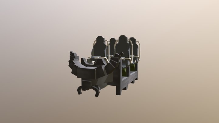 Intamin Coaster Train 3D Model