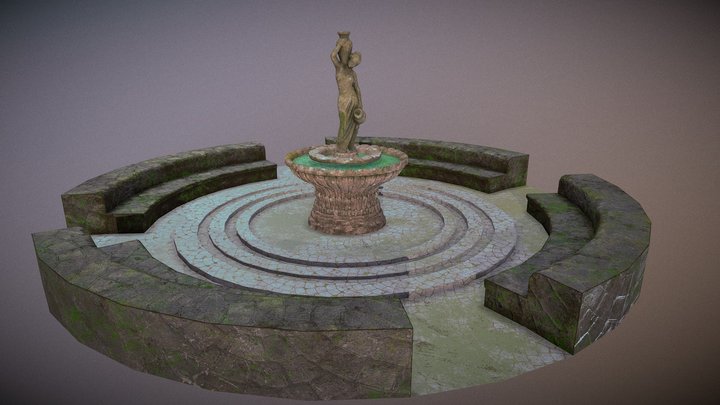 Old Fountain 3D Model