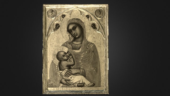 3D IR Model Madonna del Latte, Barnaba da Modena 3D Model