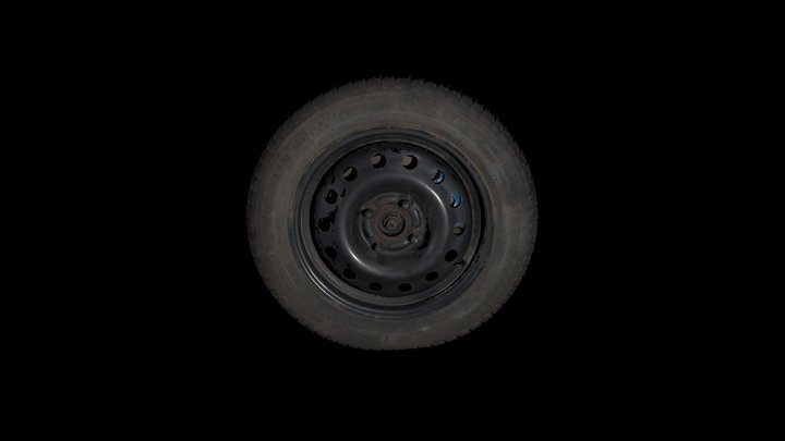 Tire – Rubber and Steel Alloy Composition 3D Model