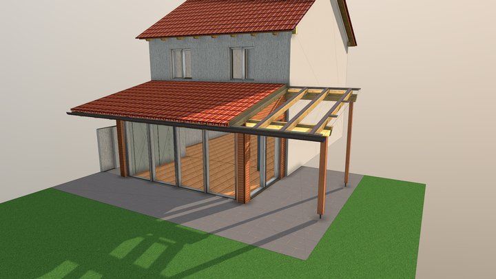 Wintergarten Traunreut 3D Model