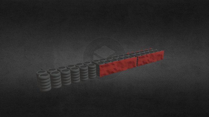 Tyre Barrier (Single Model From Asset Pack) 3D Model