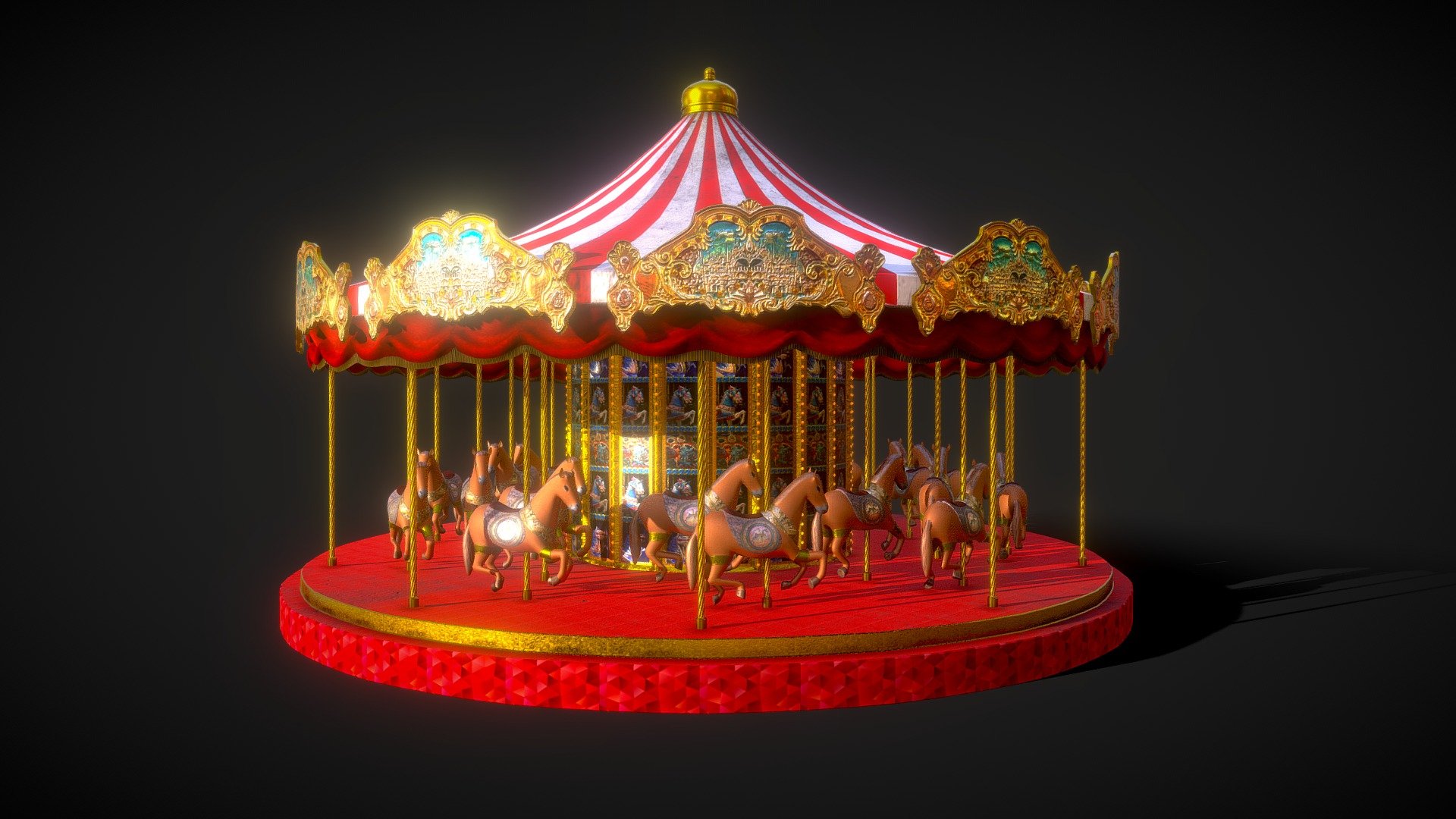 carousel 3d model free download