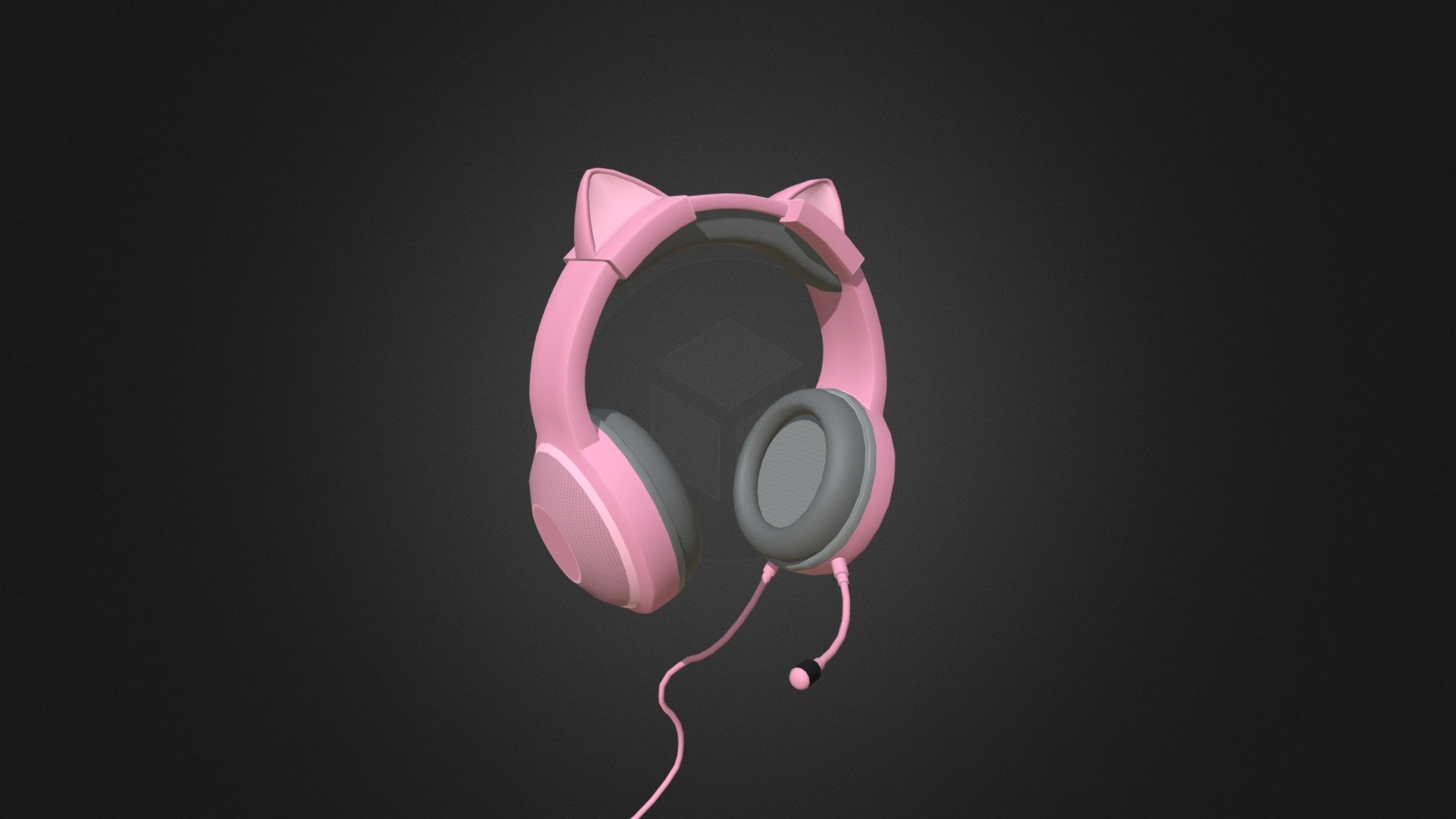 Pink Cat Ear Headphones 3d Model By Leglobule3d 21d755f Sketchfab 3217