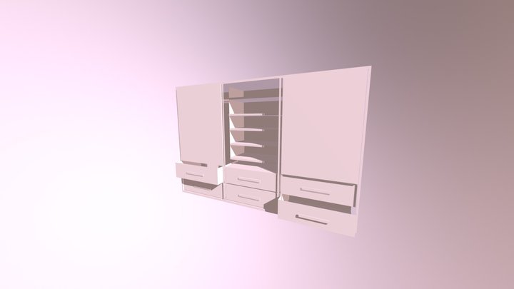 Armario Sem Textura 3D Model