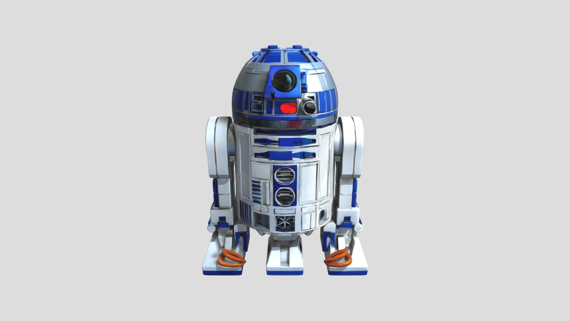 LEGO R2-D2 Star Wars robot model - 3D model by olivercujas [21d8b3d ...