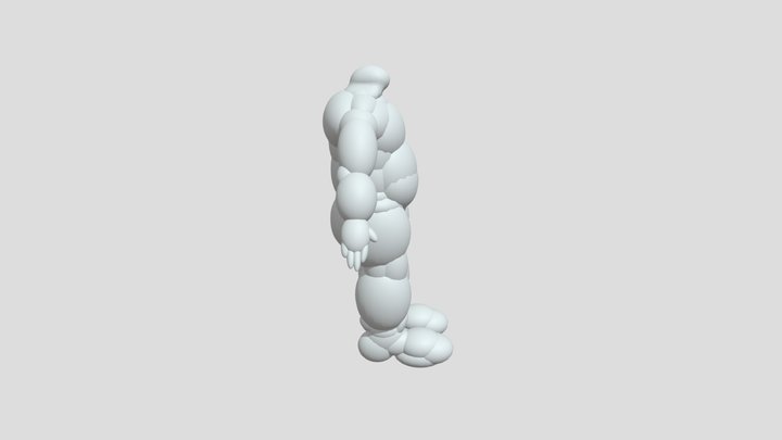 Contemporary Fantasy: Dwarf Body Concept Shell 3D Model