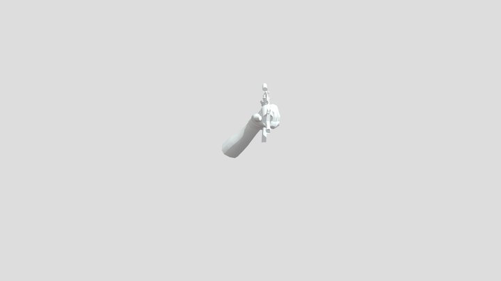 model weapon and animation form cs source fbx 3D Model