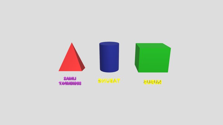 3D BANGUN RUANG 3D Model
