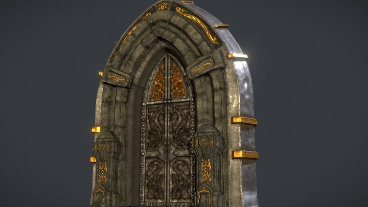 Door of the Castle - Ghiro - Demo Game - 3D Model