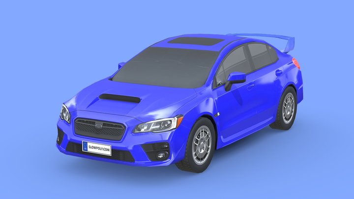 Subaru Impreza WRX STI 2015 3D Model