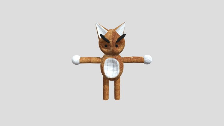 mad cat textured 3D Model
