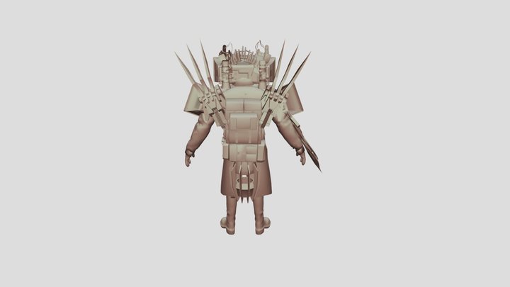 Upgraded Titan Tv Man V1 3D Model