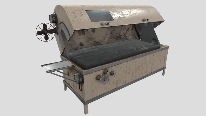 19th century Pyrotherapy bed 3D Model