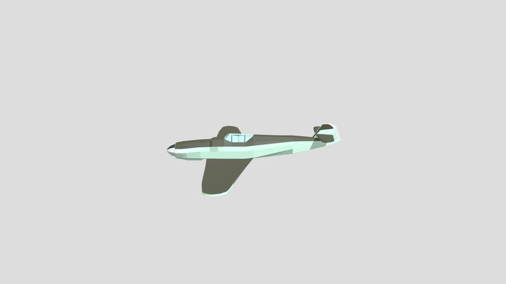 simple Messerschmitt Bf 109 G-6 3D Model