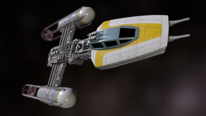 Star Wars BTL-A4 Y-Wing 3D Model