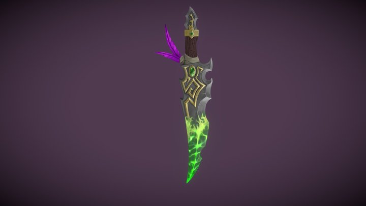 [student work] World of Warcraft inspired sword 3D Model