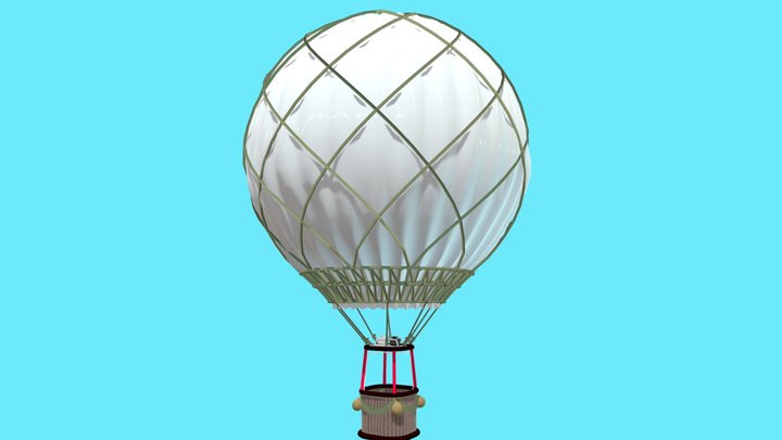 Hot air ballon / balão 3D Model