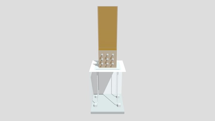 3D DETALLE CIMIENTO BRENDA 3D Model