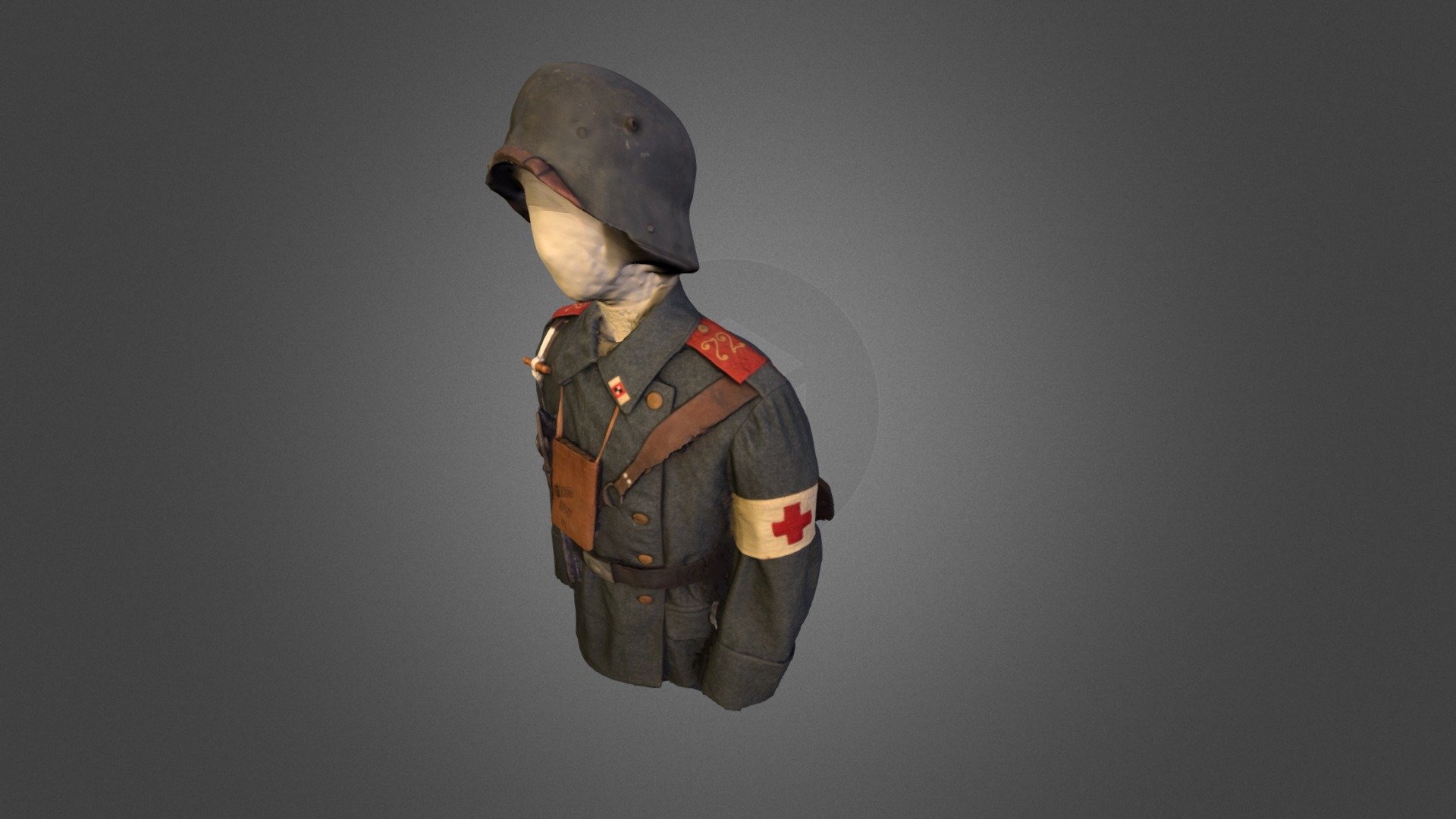 German Medic WW1 c1916 - Download Free 3D model by Centre for GIS ...