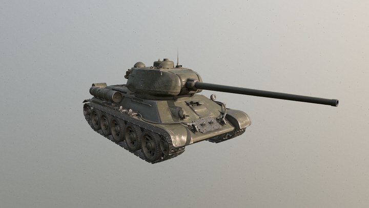 T-34-85 3D Model