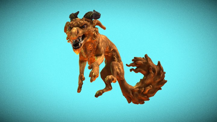 Dragon (animated) 3D Model
