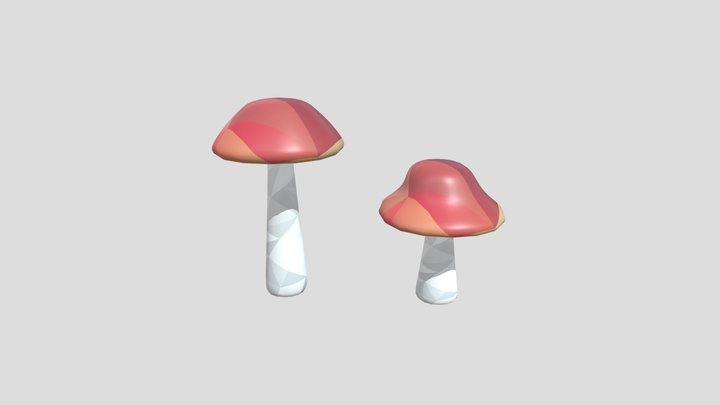 3D Mushroom Model 3D Model
