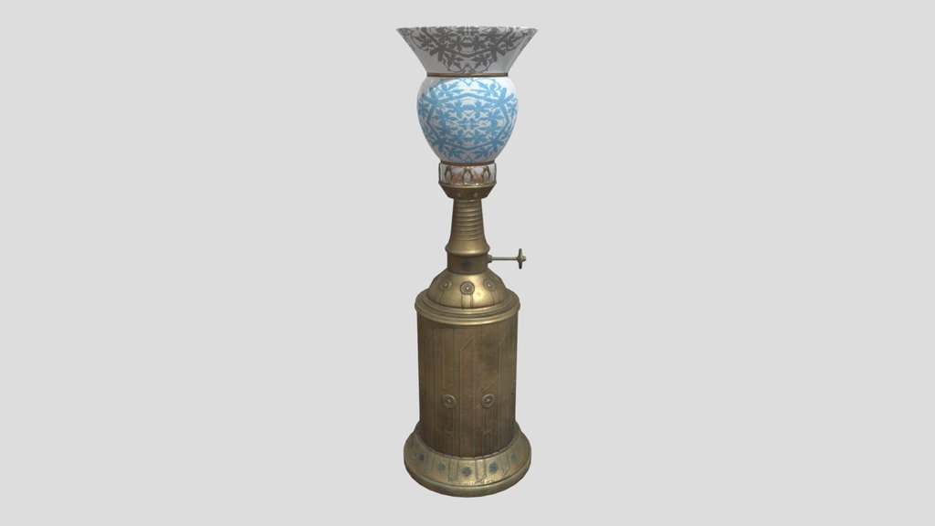 Kerosene Desk Lamp Ornate