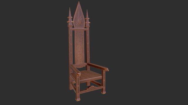 Wizard's Chair 3D Model