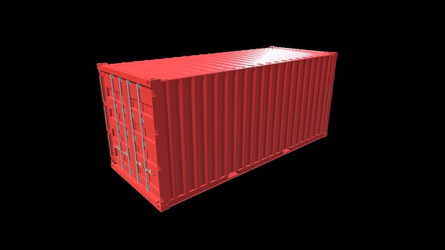 20 Ft Container 3D Model