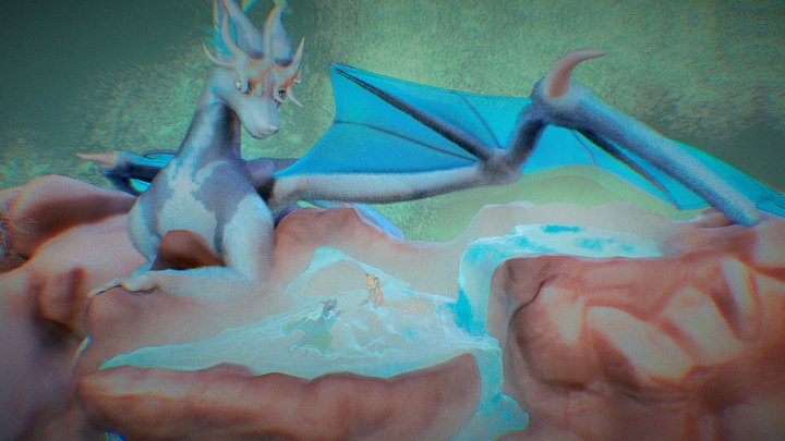 Furry and dragons 3D Model