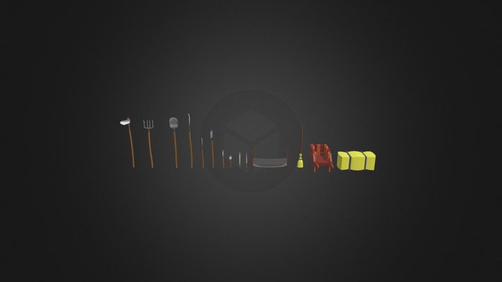 Farming tools 3D Model