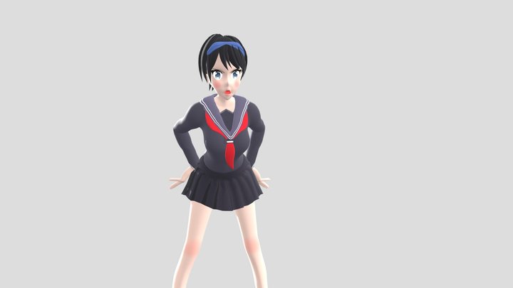 anime girl#2 3D Model