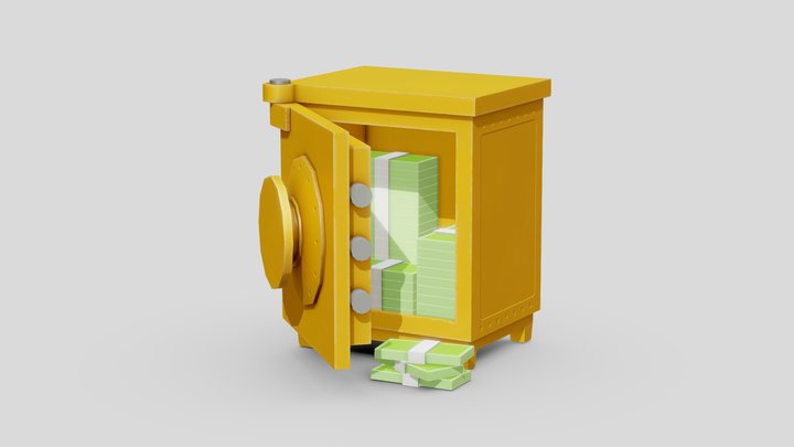 Money Locker 3D Model