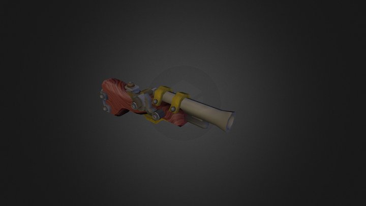 Lowpoly Firearm 3D Model