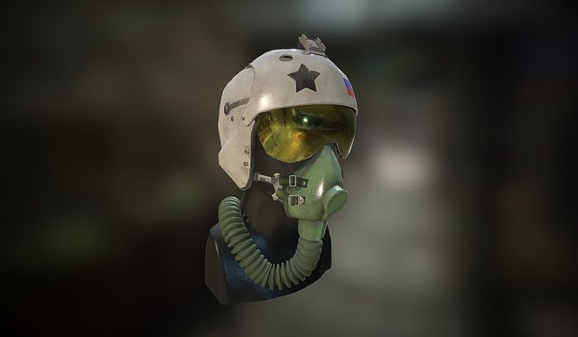 MiG 29 Fighter Pilot Helmet 3D Model