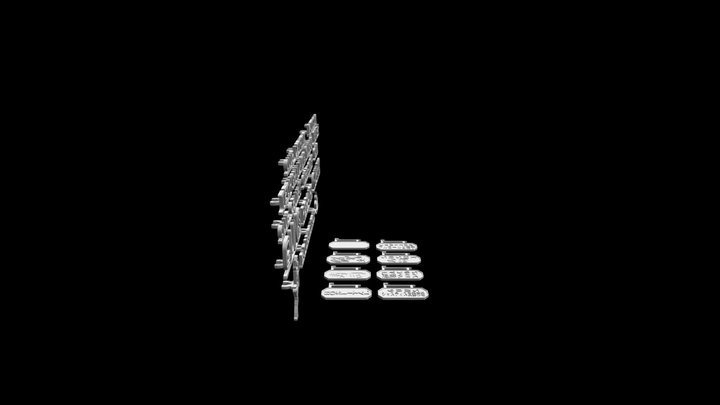Tycho 2 Signs Display 3D Model