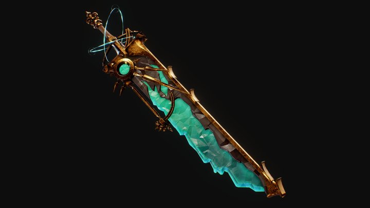 Crystal Sword 3D Model