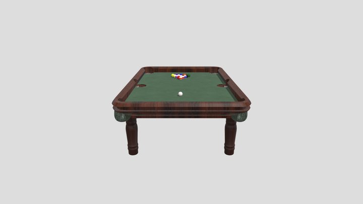 Pool Table 3D Model