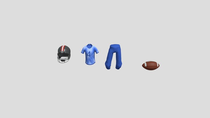 Football/Rugby gear 3D Model