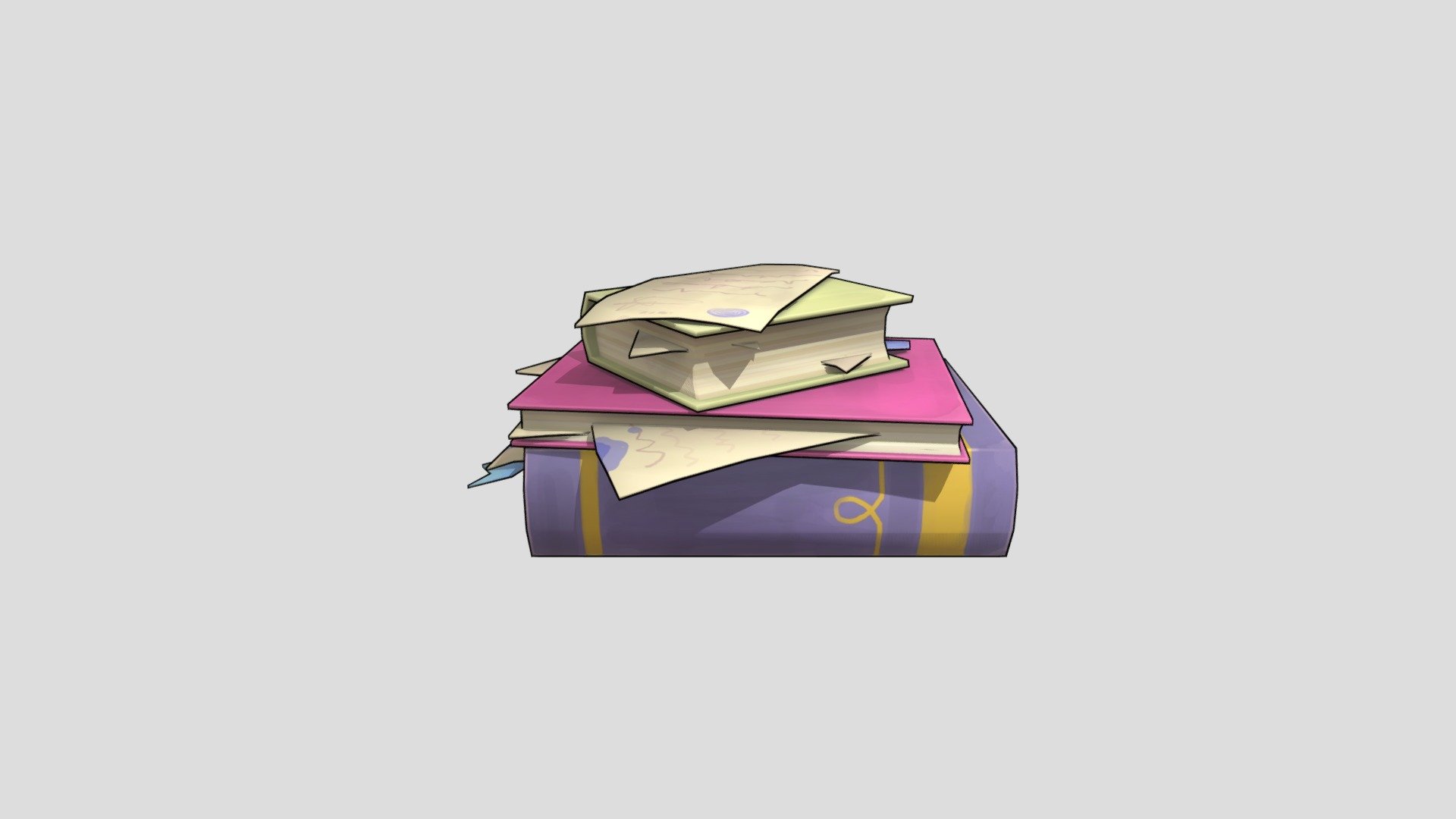 Stylized magic books