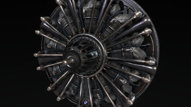 BMW 132 [aircraft engine] 3D Model