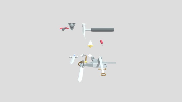 Sword Set 3D Model