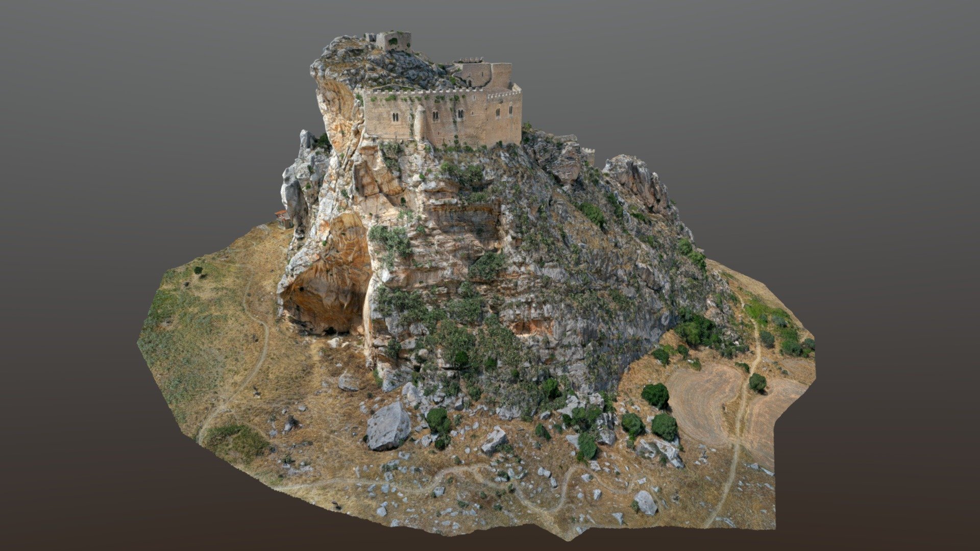 Castello Manfredonico di Mussomeli - 3D model by Geoverticale [21e7adb ...