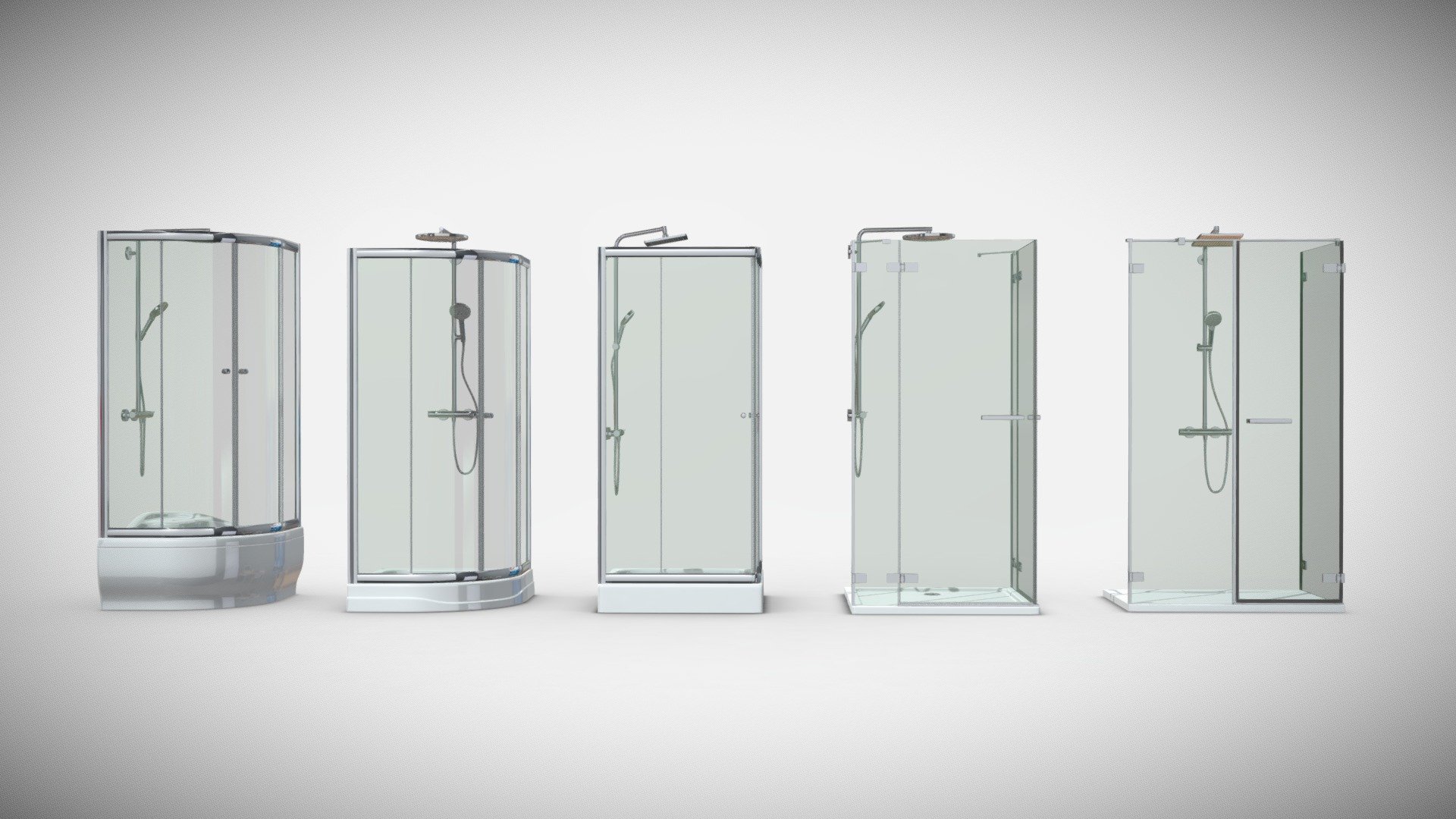 Shower cabins Radaway CLASSIC - Buy Royalty Free 3D model by madMIX ...